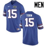 Men's Florida Gators #15 Tim Tebow NCAA Nike Blue Authentic Stitched College Football Jersey OZL6562PM